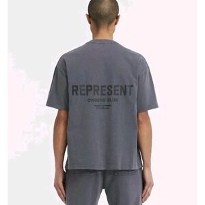 Represent T Shirt Mens XS Oversized Owners Club Jersey Tee Short Sleeve Storm